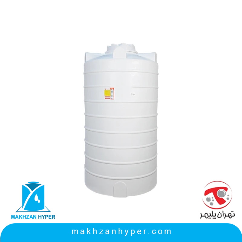 مخزن پلی اتیلن عمودی 2000 لیتری بلند تهران پلیمر