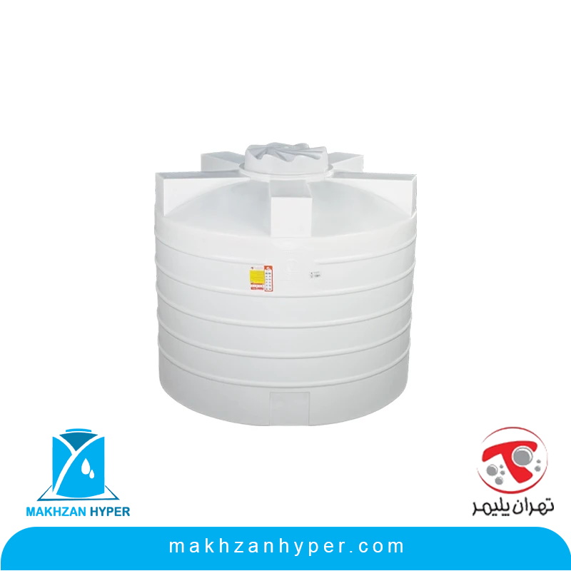 مخزن پلی اتیلن عمودی 3000 لیتری کوتاه تهران پلیمر
