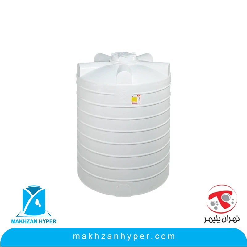 مخزن پلی اتیلن عمودی 4000 لیتری بلند تهران پلیمر